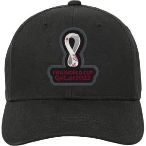 Outerstuff Mens FIFA World Cup Event Structured Adjustable Hat, Black, One Size