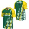 Outerstuff FIFA World Cup 2026 Kids Short Sleeve Sublimated Soccer Fashion Top,Brazil,Small (8)